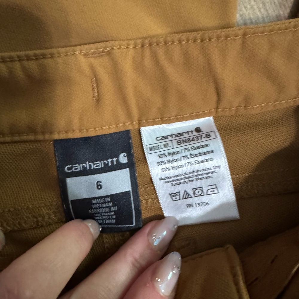 Carhartt Brown Durable Workwear pants - size 6 boys - Picture 2 of 2